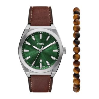 Fossil Heren, Accessoires, Bruin, Maat: ONE Size Leer