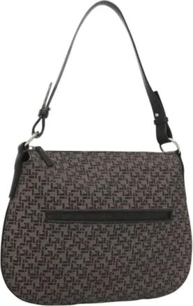 Loewe Tweedehands Canvas handtassen - Dames - Vintage Handtas - Blauw - ONE Size - Leer - Vintage