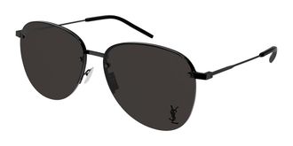 Saint Laurent SL 328/K M Asian Fit 001 Mens Sunglasses Black Size 61 - Free RX Lenses - Free RX Lenses