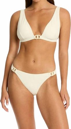 Sea Level Australia Nautique Chain Link Bikini Pant In Coconut