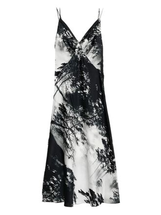 Saiid Kobeisy printed midi dress - Black