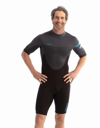 Jobe Mens Jobe Mens Perth Shorty 3|2MM Shortie - Graphite Grey - Size: 40/Regular