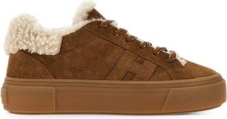 Hogan Brown Solid Sneakers