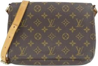 Louis Vuitton Pre-owned Monogram Musette Tango Schoudertas - Dames - Vintage Schoudertas - Bruin - ONE Size - Vintage