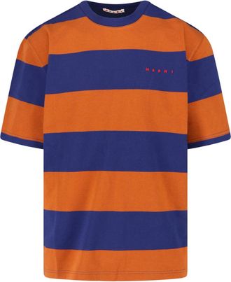 Marni Multicolour T-Shirts With Dynamic Patterns