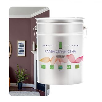 OEM Pintura Cer&aacute;mica Para Paredes Lavable Marr&oacute;n Ceniza 5l Resistente A Las Manchas