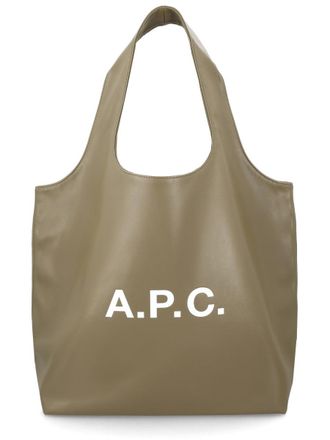 A.P.C. Neutrals Ninon Matte Finish Polyurethane Tote Bag