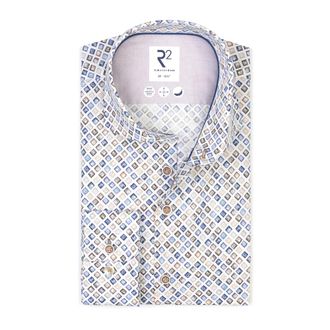 R2 Amsterdam Stijlvol Shirt voor Mannen - Heren - Casual Overhemden - Veelkleurig - XL - Overhemden