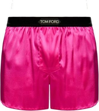 Tom Ford Boxershorts met logo - Heren - Onderbroek - Roze - S - Satijn - Ondergoed