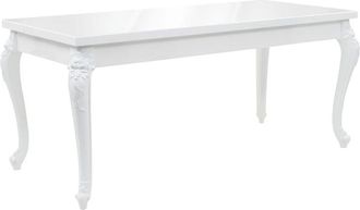 vidaXL Vidaxl - Dining Table 179x89x81 cm High Gloss White