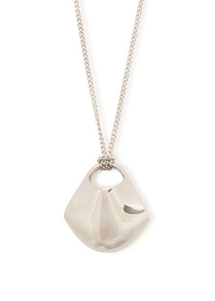 Khaite Lotus Small Palladium-plated Necklace - Silver - One Size