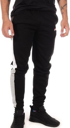 Fila Scott Mens Black Jogging Bottoms, Black, M