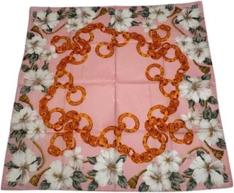 Celine Pre-owned Zijden Sjaal - Dames - Vintage Accessoires - Roze - ONE Size - Vintage