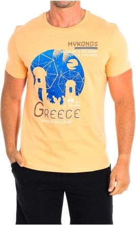 La Martina T-shirt met korte mouwen - Heren - T-shirts - Oranje - XL - Katoen - Tops