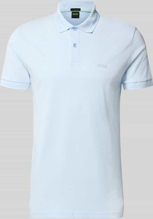 HUGO BOSS Regular Fit Poloshirt aus reiner Baumwolle Modell PIO in Aqua, Gr&ouml;&szlig;e XXXL