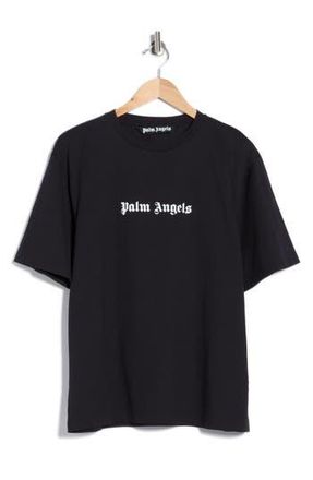 Palm Angels Logo Graphic T-Shirt in Black White at Nordstrom Rack, Size Xx-Large