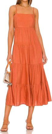 L'agence Veda Tiered Dress In Auburn