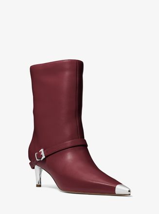 Michael Kors Kasia Leather Buckle Boot