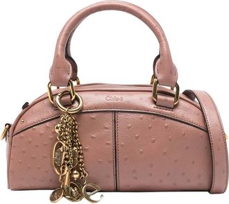 Chlo&eacute; Beige Charm Small Satchel