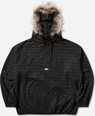 Umbro Flannel Fur Anorak Dark Brown