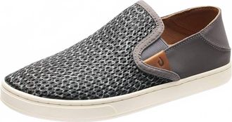 Olukai Womens Pehuea Pai Sneaker In Charcoal/moo
