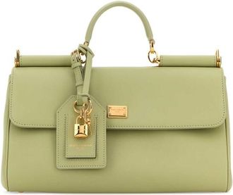 Dolce & Gabbana Dolce & Gabbana Pastel Green Leather My Sicily Handbag