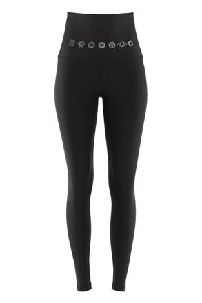 Winshape Leggings WINSHAPE HWL112C-silberne 7 Chakras, Damen, Gr. XXL, Normalgr&ouml;ssen, schwarz (schwarz, 7, chakras), 85% Polyester, 15% Elasthan, Hosen Legging