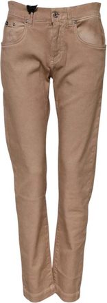 Dolce & Gabbana Boyfriend Denim Broek - Heren - Slim Fit Broeken - Bruin - 4XS - Denim - Broeken