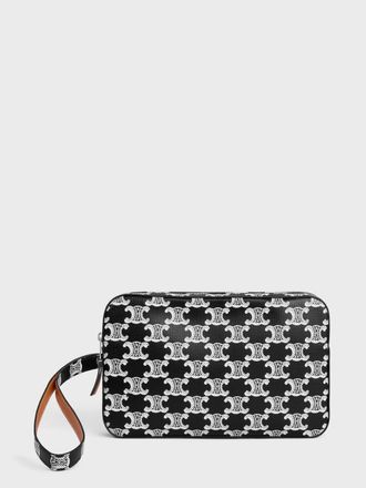 Celine Clutch in cotone spalmato con Triomphe stampato