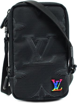 Louis Vuitton Black Nylon Leather Shoulder Bag (Pre-Owned)