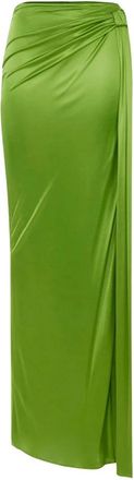 Elisabetta Franchi Rokken - Dames - Maxi Rokken - Groen - M - Rokken