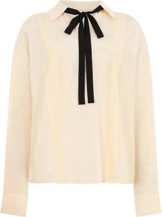 Max Mara Colono Strik blouse - Dames - Blouses - Geel - L - Overhemden