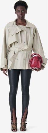 Iro Ralya Short Trench Jacket in Warm Grey at Nordstrom, Size 32 Eu