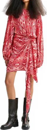 Essentiel Ifrench Mini Dress In Orange/red