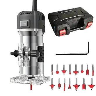 OEM Fresadora, Motor De Alta Potencia, Ajustes De Velocidad Regulables, Color Negro - Juego Avanzado