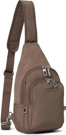 Baggallini Securtex Anti-Theft Daytripper Sling Cross Body Womens Handbags Portobello, Nylon
