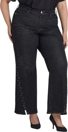 NYDJ Nydj Plus Teresa French Nightfall Wide Leg Jean