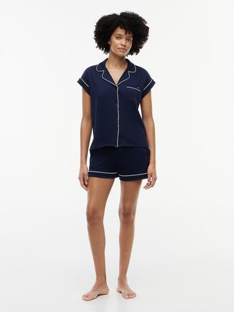 Tommy Hilfiger Womens Short And Shirt Sleep Set - Sky Captain - XL