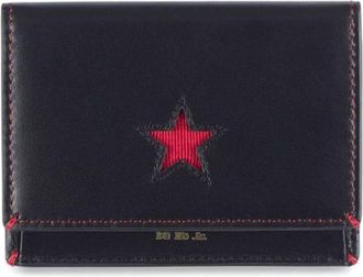 Shanghai Tang Five-Pointed Star card holder - men - Leather - One Size - Black