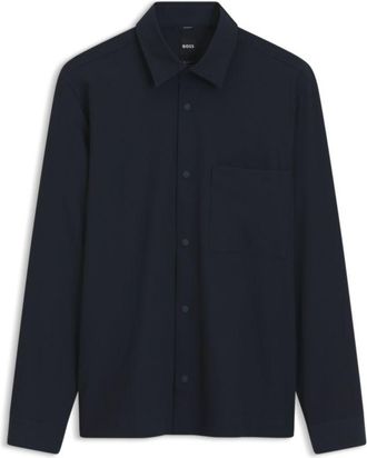BOSS Relaxed-fit shirt in performance stretch ripstop
