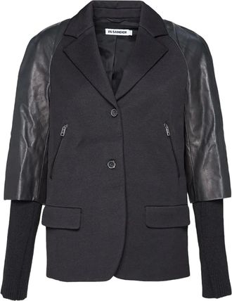 Jil Sander Blazer con maniche doppie - Nero