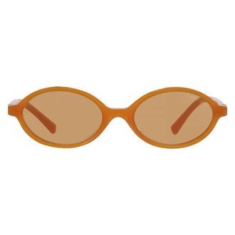 Miu Miu Brown Oval Ladies Sunglasses MU 04ZS 11V40D 50