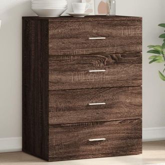 vidaXL Credenza Grigio Sonoma 60x39x80 cm in Legno Multistrato
