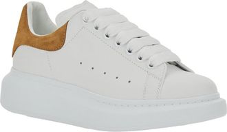 Alexander McQueen Womens Low Top Sneaker White Calf Leather Trainers