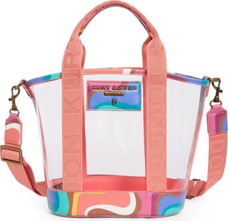 Kurt Geiger Small Hampstead Clear Tote in White Multi at Nordstrom Rack
