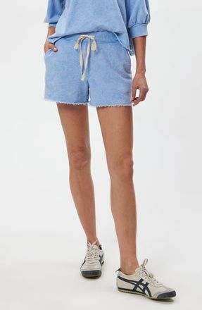 Michael Stars Otto Tie Waist Sweat Shorts in Sky at Nordstrom, Size X-Small