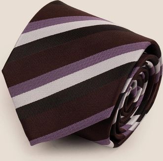 Oswin Hyde Mens Classic Multi Stripe Bordo - Black