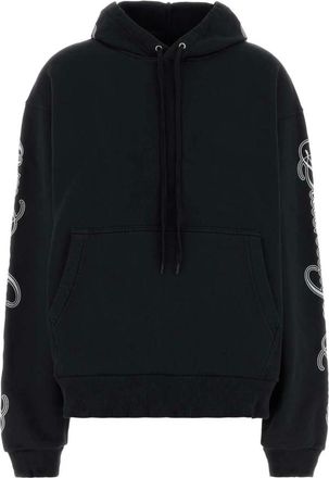 Balenciaga Hoodies & sweatvesten, Heren, Zwart, S, Katoen, Oversized Hoodie