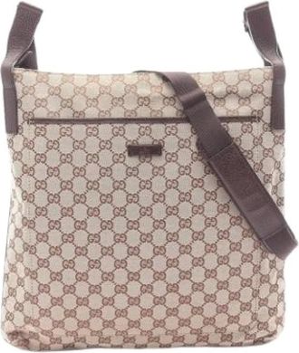 Gucci Pre-owned Cross Body Bags, unisex, Beige, Size: ONE SIZE Pre-owned Vintage Shoulder Bag