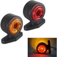 OEM Adecuado Para Luces De Posici&oacute;n Laterales Lntyq 2x 16 Led, Luces Laterales Para Remolque De 12/24 V, Luces De Advertencia De Doble Cara, Luz Amarilla 